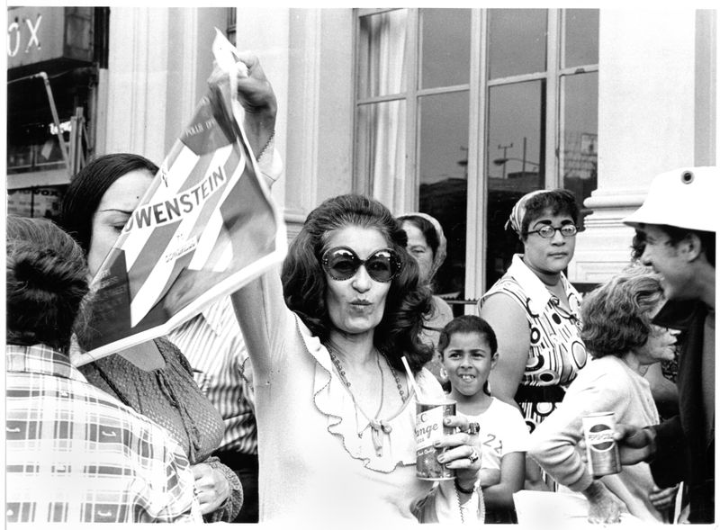 © Diana Mara Henry - Enthusiastic voter for Congressman Allard Lowenstein, Brooklyn, 1972