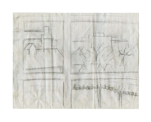 © Judith Crico - Karo's partner draw the view from his cell. Montreal, 2022.