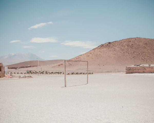 © Fernanda Soto Mastrantonio - A soccer field lost in the altiplano, probably for the workers of the mines around the area. The door to something unknown.