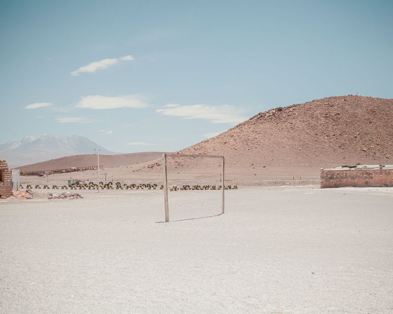 © Fernanda Soto Mastrantonio - A soccer field lost in the altiplano, probably for the workers of the mines around the area. The door to something unknown.