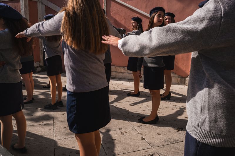 © Christopher Jones - Students at Ohi DayCorfu Town.Students march during Ohi Day commemorations in the town centre.