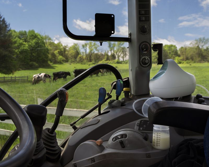 © Corinne Botz - Dairy Farmer from Milk Factory, Archival Pigment Print, 20” x 24”, 2016 – 2025.