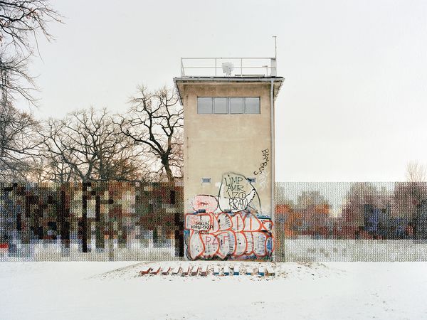 © Diane Meyer - Former Guard Tower Off Puschkinallee, Hand Sewn Archival Ink Jet Print, 2013