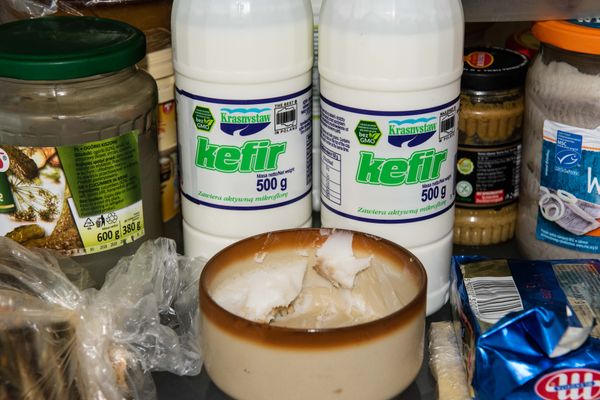 © Zula Rabikowska - Gherinks, kefir, lard and pickled herring.