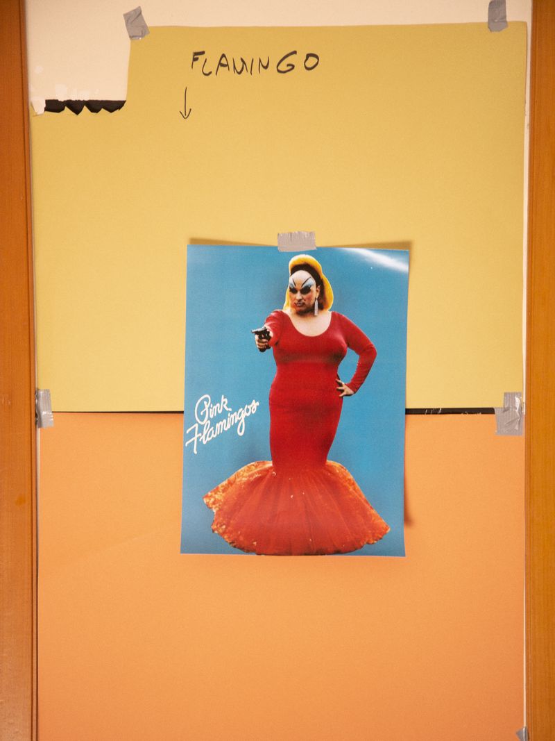 © Alvaro Deprit - Divine, ‘the filthiest person alive’,‘Pink Flamingo’ poster movie, John Waters 1972.