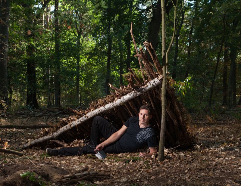 © Hahn Hartung - Survival Training in a forest in Brandenburg, Germany
