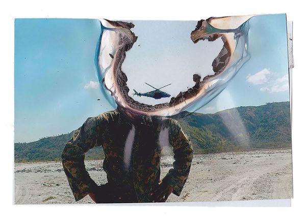© Ryan Mitchell - First time Outside, 4x6, Collage