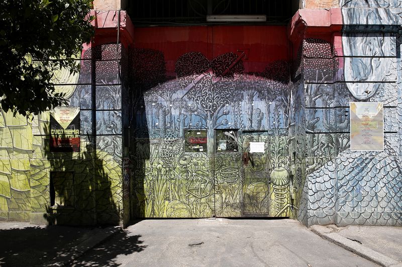 © Francesca Pompei - The entrance of Il Porto Fluviale, former barracks of the Italian Air Force