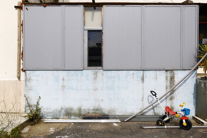 © Francesca Pompei - A corner of the inner courtyard of La Stampa,  former newspaper tipography in the Tiburtino district