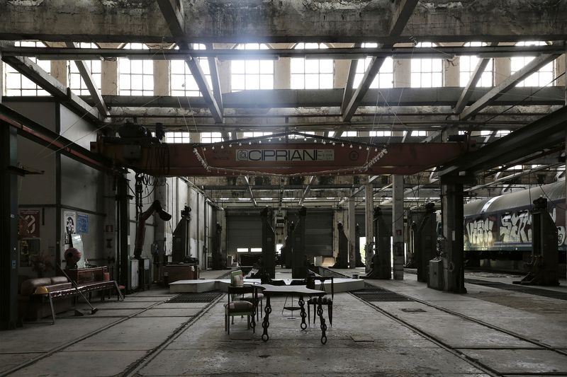 © Francesca Pompei - The interiors of OZ, former  Wagon Lits depository, Casal Bertone district
