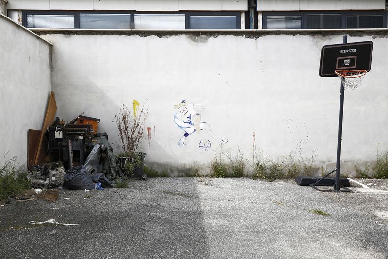 © Francesca Pompei - A corner of the inner courtyard of La Stampa,  former newspaper tipography in the Tiburtino district