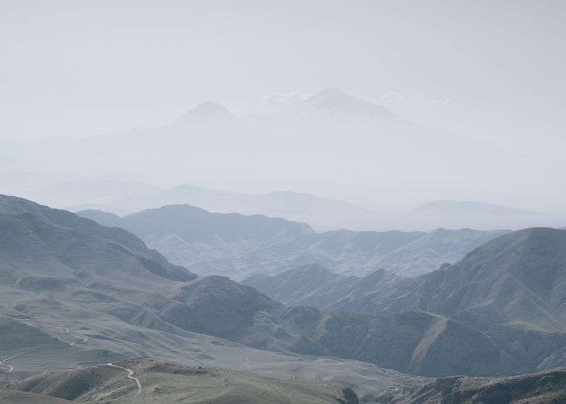 © Jana Islinger - Armenian-Azerbaijani border with Mount Ararat in the background which is located in Turkey.