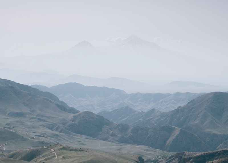 © Jana Islinger - Armenian-Azerbaijani border with Mount Ararat in the background which is located in Turkey.