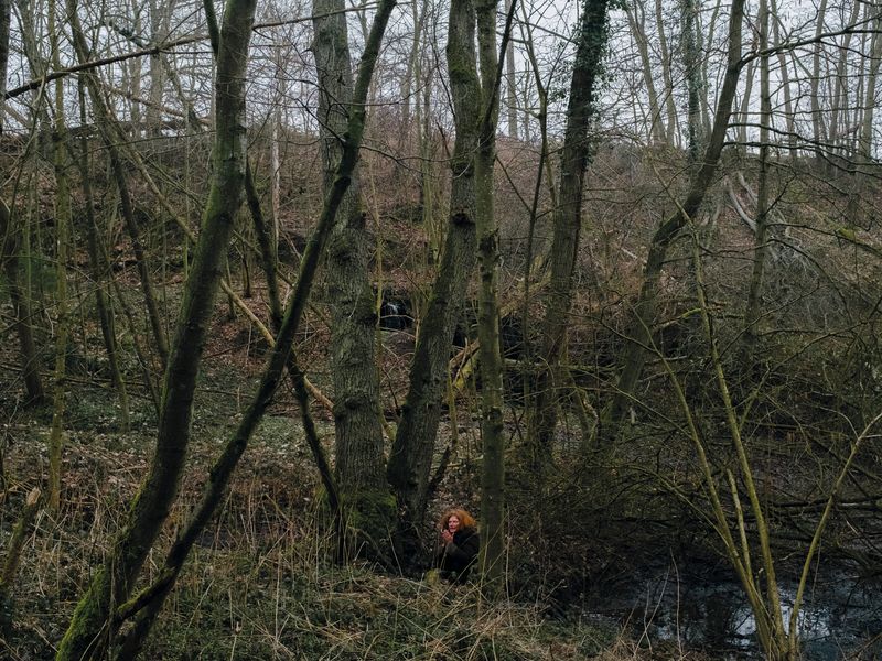 © Nick Somers - 'K' uses a nearby river in the forest to help electrically ground them.