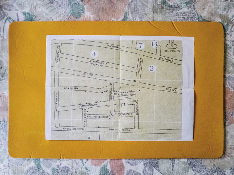 © Nick Somers - Logging illness (marked with a dot) in the neighbourhood since two antennae towers (marked x) were erected.