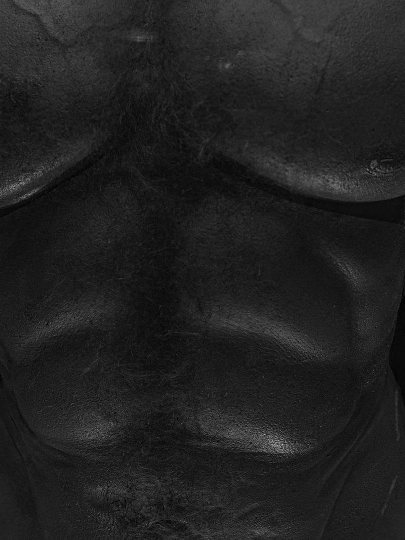 © Marta Szymanowska - The seemingly strong male figure, when we look at it, turns out to be a wax figure.