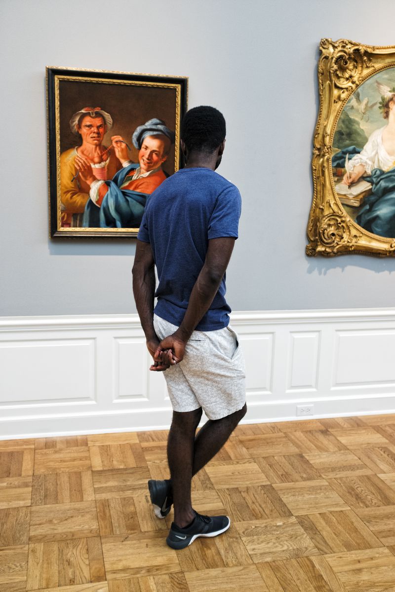 © José Reis - With Giuseppe Bonito’s “The Femminiello” at the Portland Art Museum, Oregon, U.S.A. (2017)