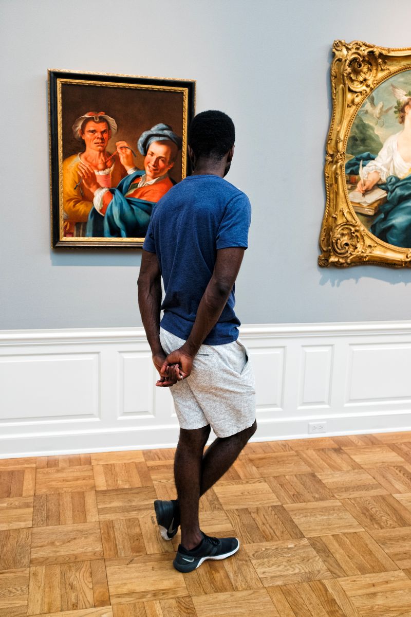 © José Reis - With Giuseppe Bonito’s “The Femminiello” at the Portland Art Museum, Oregon, U.S.A. (2017)