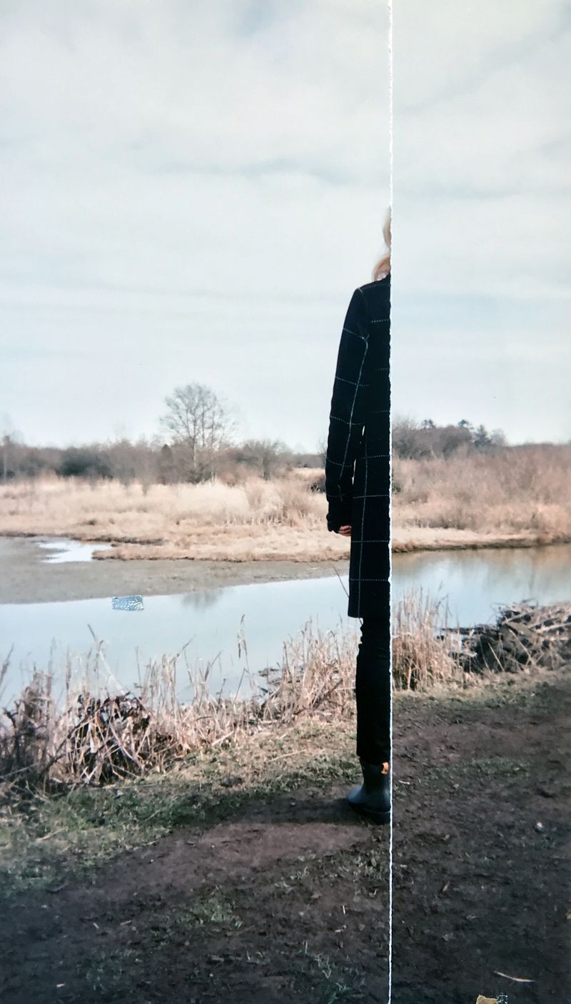 © Christian Nicolay - Nowhere Now Here No. 193Ripped Photograph from a disposable camera, found detritus papers, tape24x142020