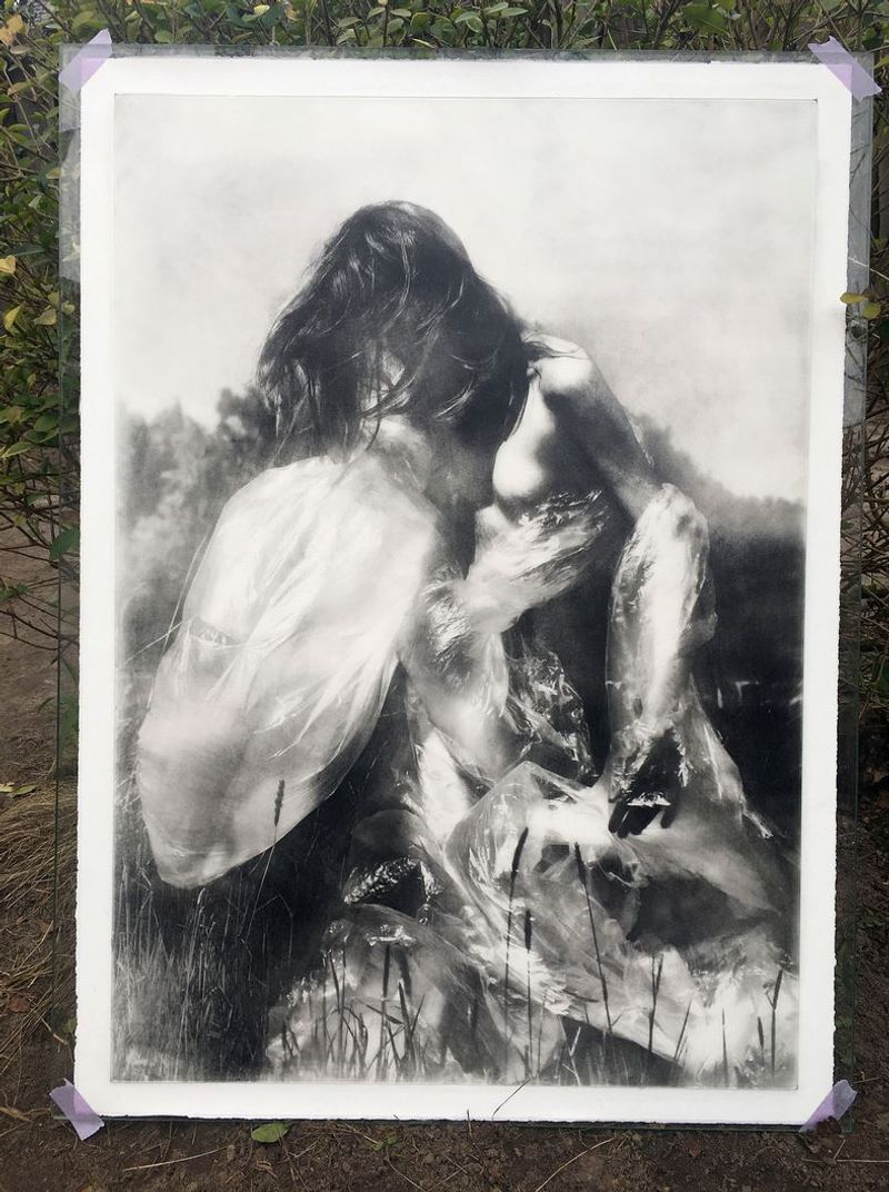 © Ben Mahler - Oilprint on 100% cotton paper. 70x50 cm. Unique print.