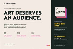 Arrival Shows September 2026 – Open Call for Artists and Photographers