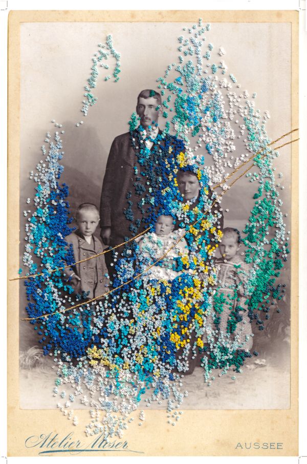 © Yukimi Akiba - "Moonlight Lullaby" from the Timeless Knot Series, 2023, embroidered photograph Hahnemuehle Photo Rag Baryta, 31 x 21 x 3 cm