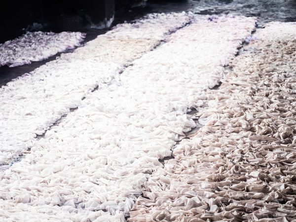 © Adegoke Kolawole - Before the ColourFabric folded and tied in preparation for dyeing, Abeokuta, 2025.