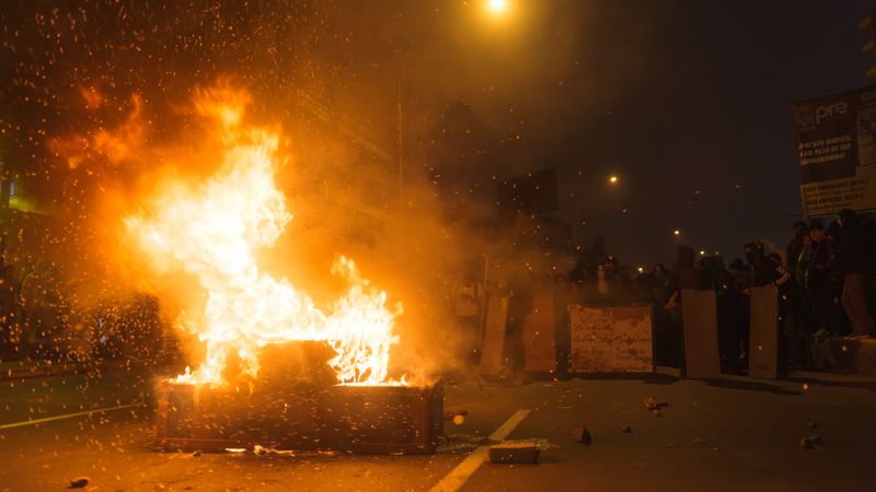 © Albert Gonzalez - Image from the San Marcos University Conflict, 2019 photography project