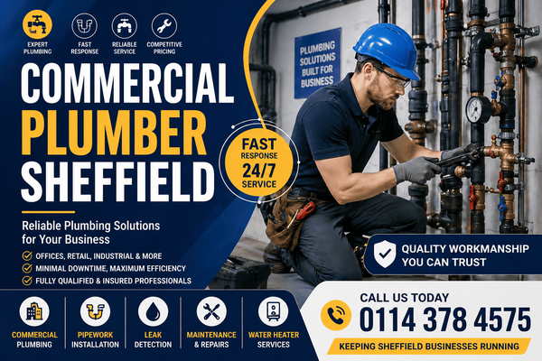 Expert Commercial Plumbers in Sheffield | 24/7 Business Support