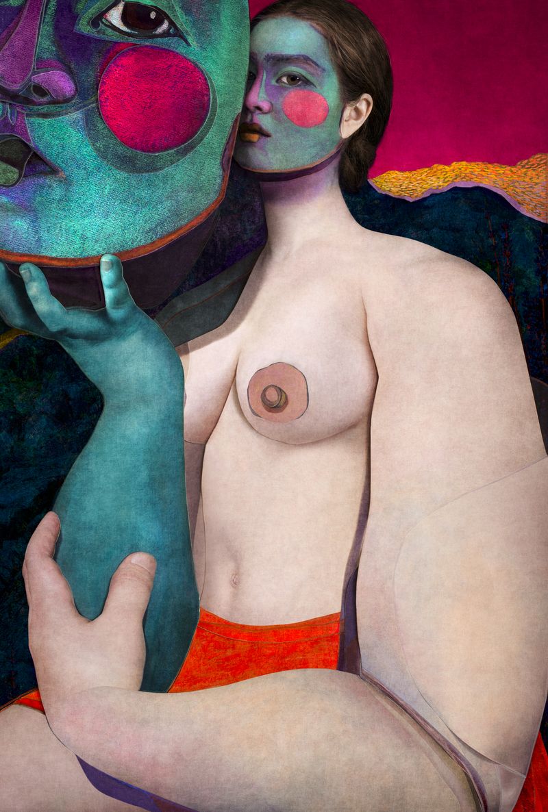 © Cooper & Gorfer - Ruby Blue, 2022mixed media collage / photographic work