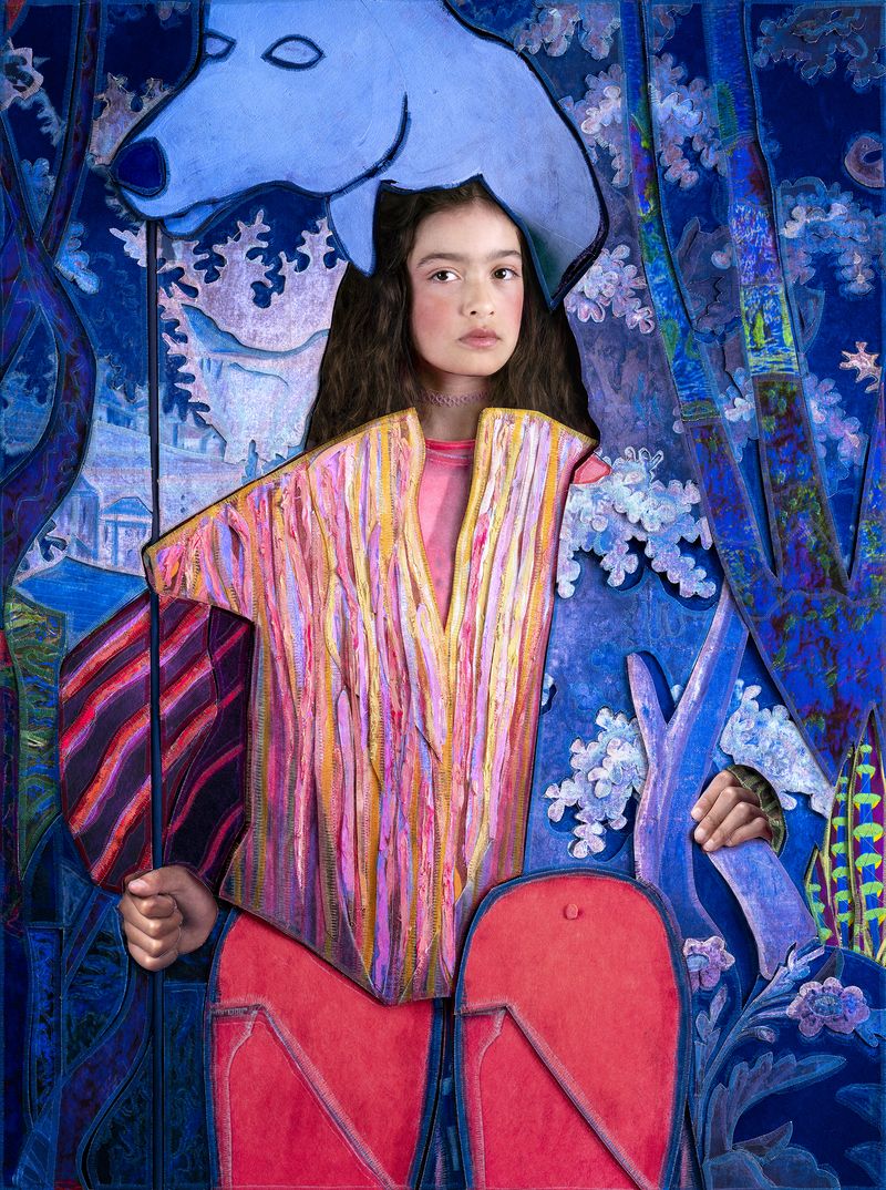 © Cooper & Gorfer - Noelia and the Wolf, 2025mixed media collage / photographic work