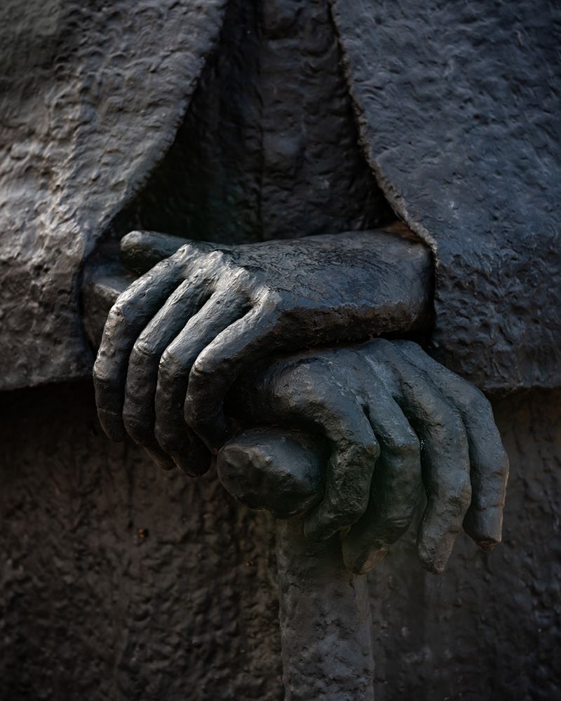 © Shannon Benine - Father Damien's Hands, St. Joseph Church, Kamalo, 2016, 40 x 32 inches, archival inkjet print