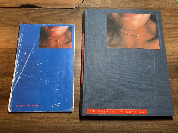 © lou muñoz - Front of book dummy + final book with untranslated title "Yo Quería Ir Contigo."