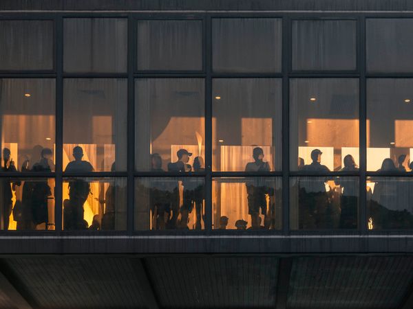 © Thaddé Comar - Peanut Eaters (Name people watching the manifestations are called by the protesters. )