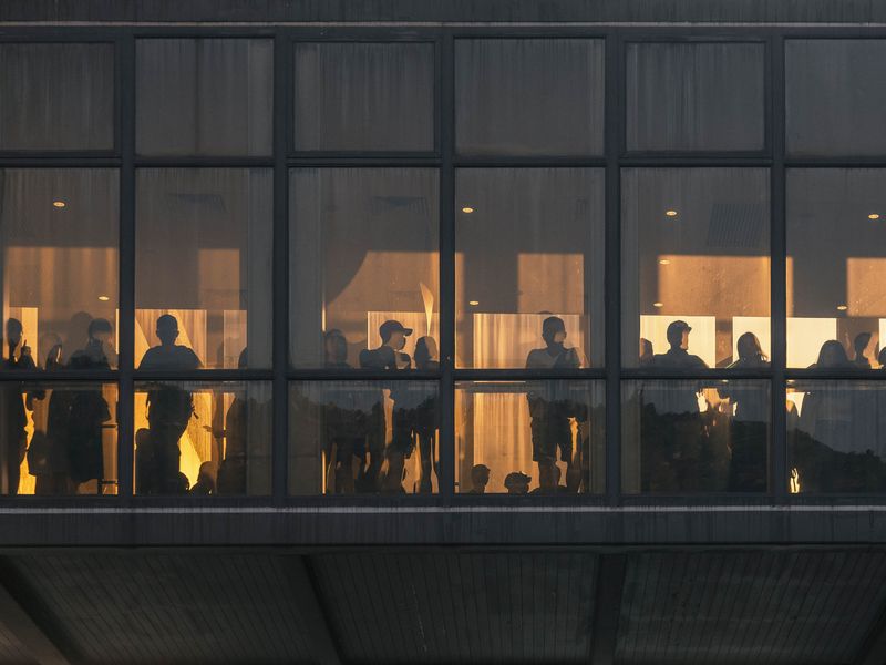 © Thaddé Comar - Peanut Eaters (Name people watching the manifestations are called by the protesters. )