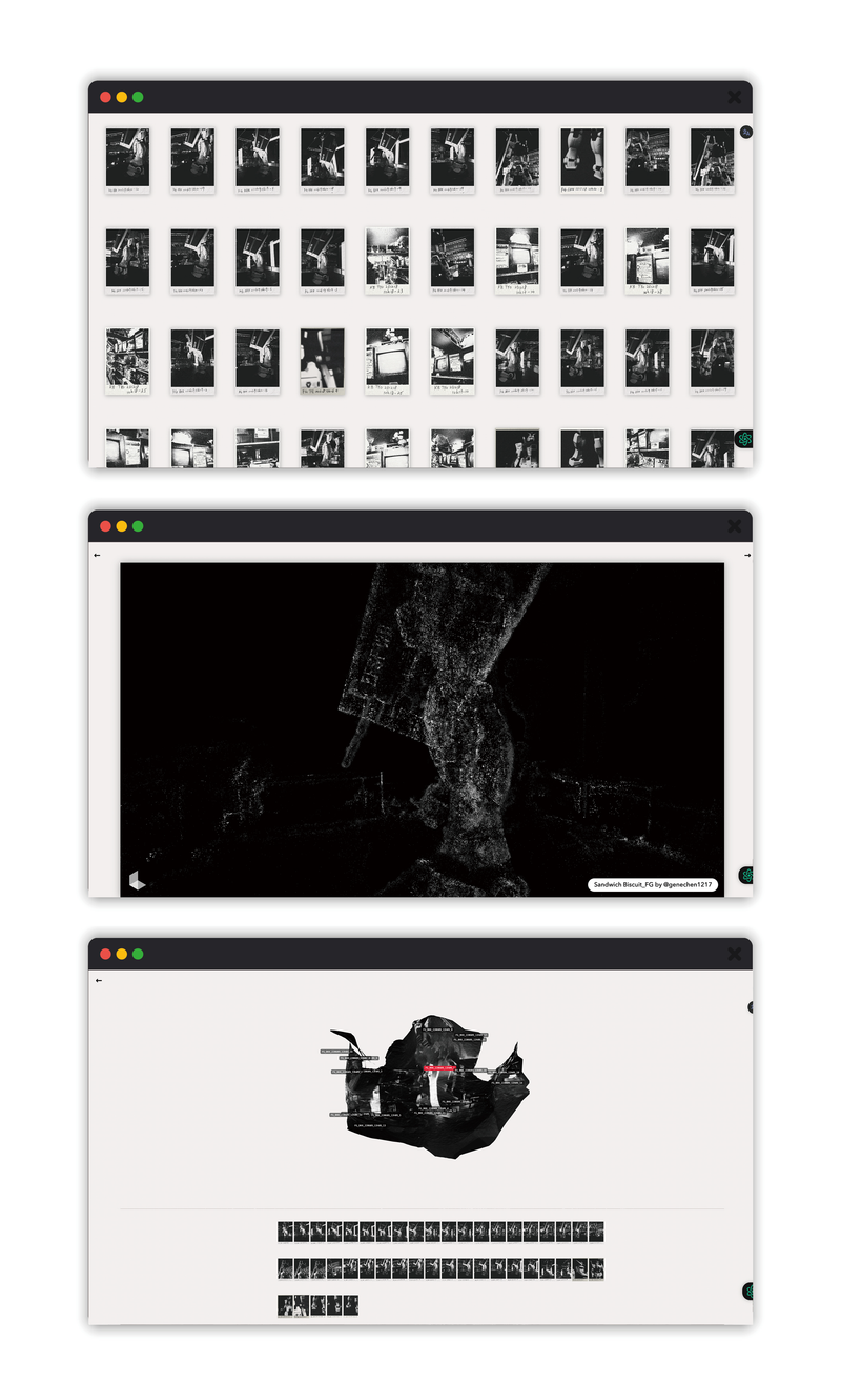 © Gene Chen - Sandwich Biscuit - Browser-Based Artwork