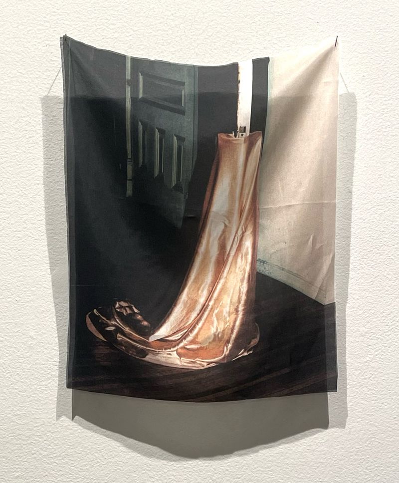 © Zahra Babaei - Untitled, sublimation print on silk, 11x17", 2023