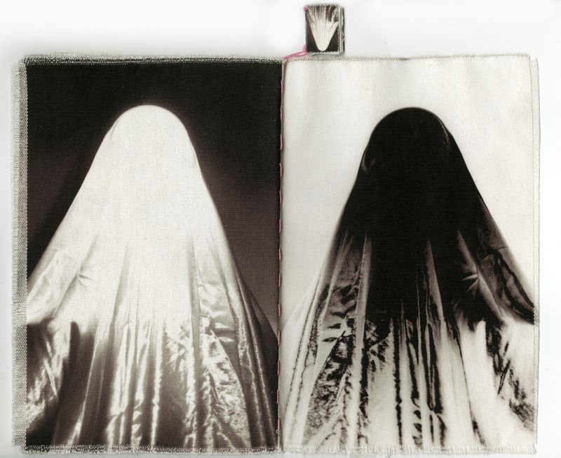© Zahra Babaei - The Invisible Mothers, inkjet print on fabric (a book of 10 pages), 11x14", 2024