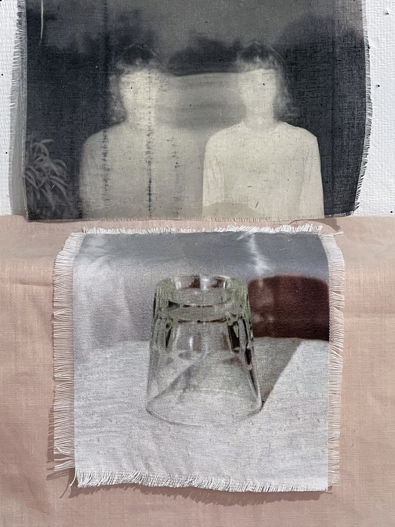 © Zahra Babaei - Untitled, installation with prints on fabric, 11x17", 2023