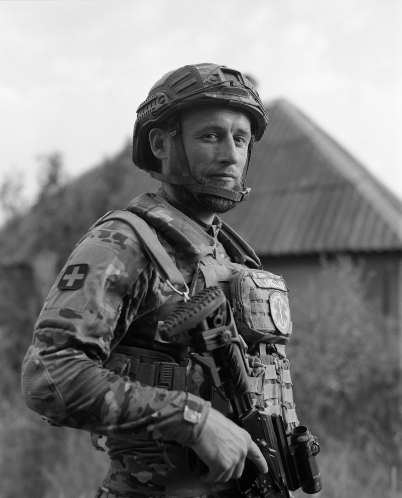 © David Hadland - A soldier from the 80th Air Assault Brigade in the city of Kramatorsk. Donetsk Oblast 2023