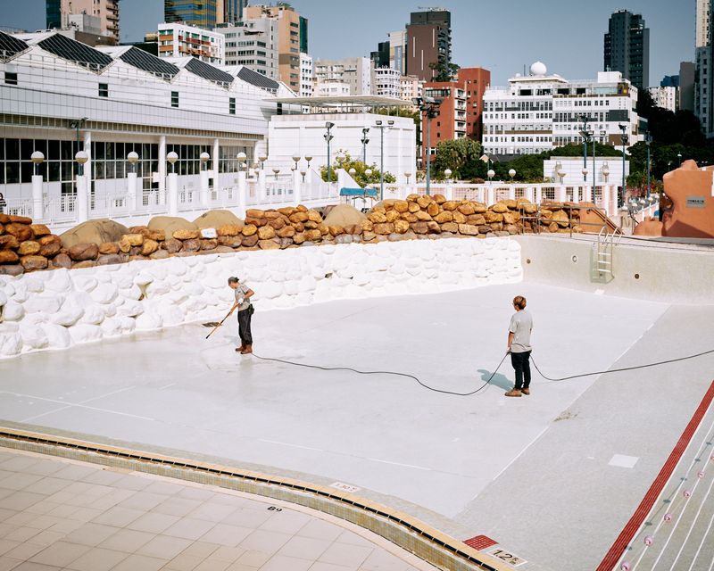 © Chung-wai Wong - Pool cleaning, Kowloon Park Swimming Pool.