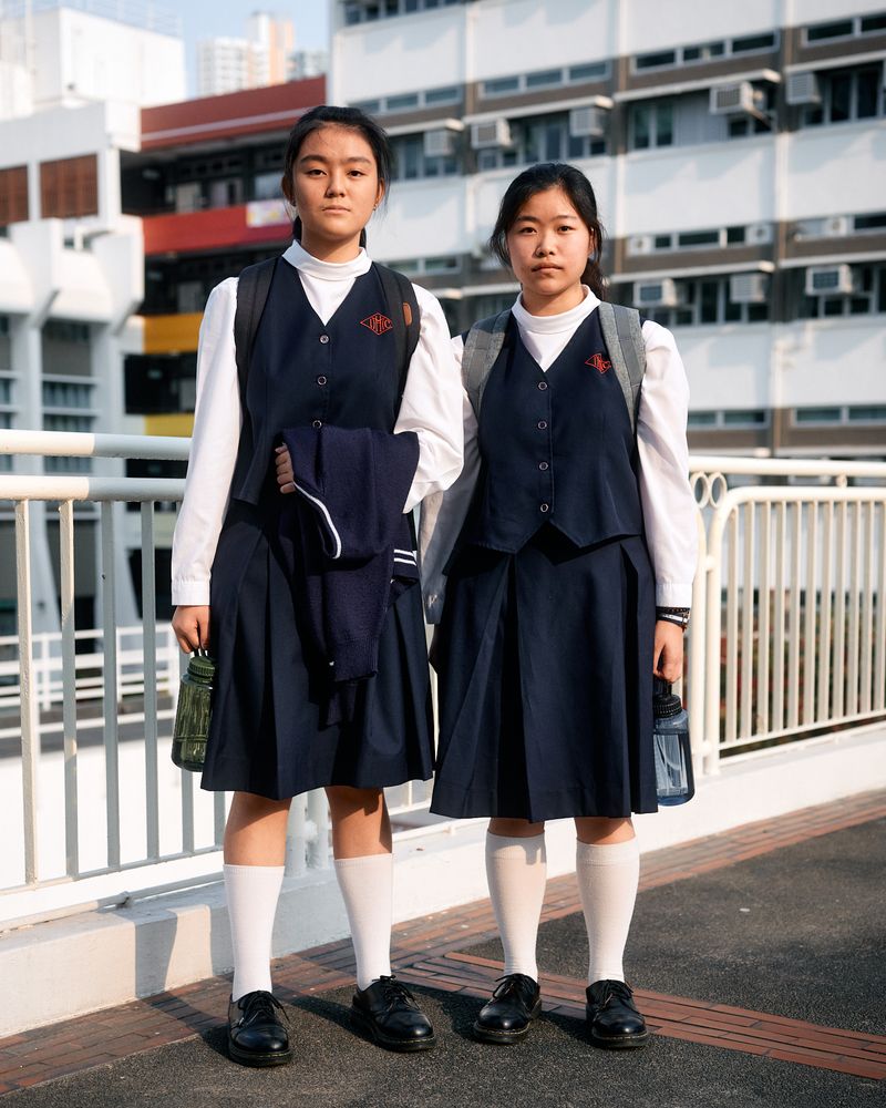 © Chung-wai Wong - Ashley and Chelsea, students of a catholic secondary school.
