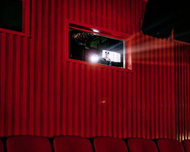 © Chung-wai Wong - A police projection image in the cinema.