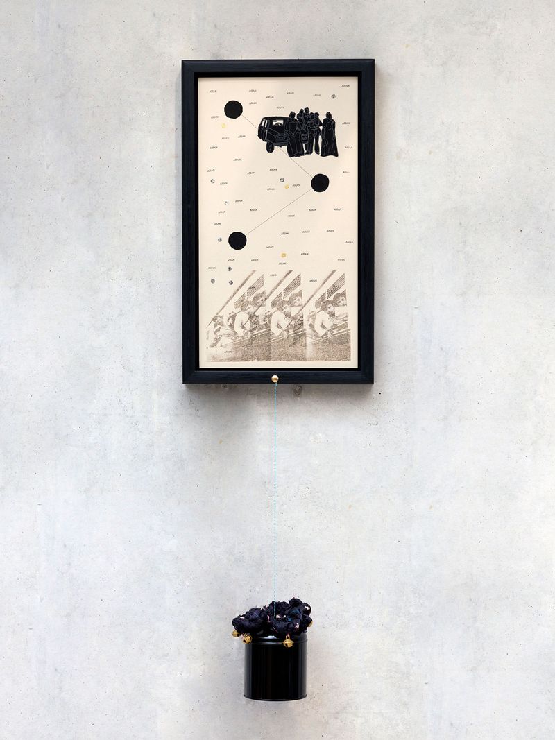 © Bindi Vora - I’ve seen you, dappled by light. Mixed media artwork