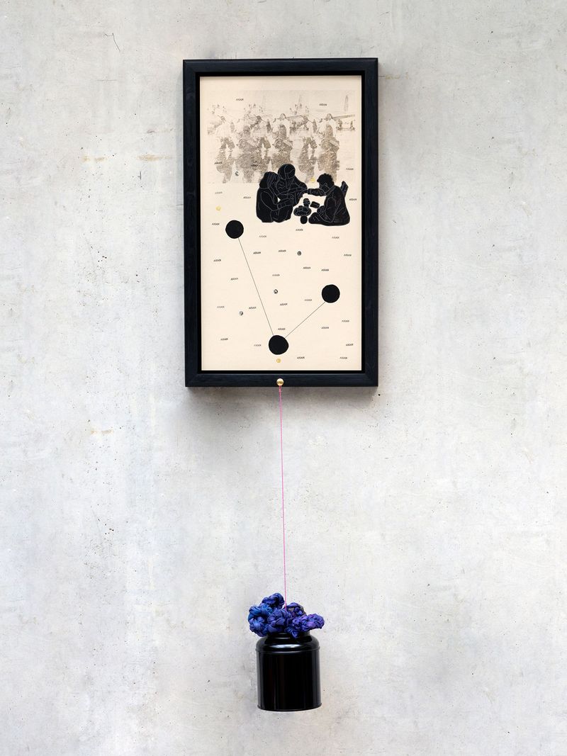 © Bindi Vora - Hands outstretched, rooted and entangled. Look up…wait for it. Mixed media artwork