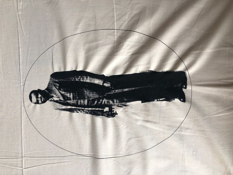 © Ofoe Amegavie - Curatorial Concept Scanned image from Amegavie family archive screen printed.