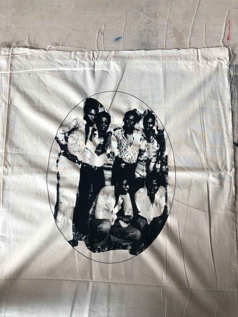 © Ofoe Amegavie - Curatorial Concept Scanned image from Amegavie family archive screen printed. Ada Foah.