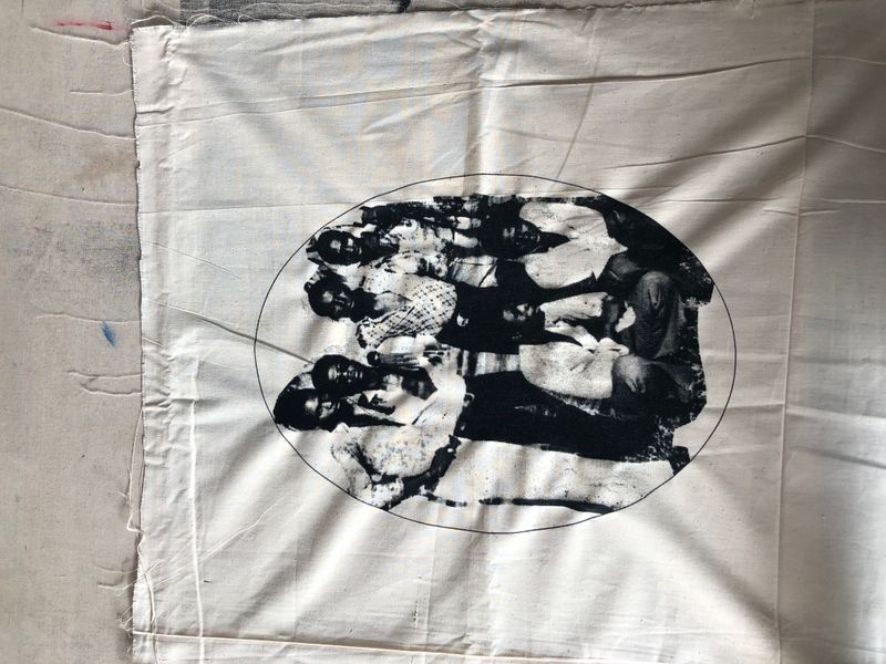 © Ofoe Amegavie - Curatorial Concept Scanned image from Amegavie family archive screen printed. Ada Foah.