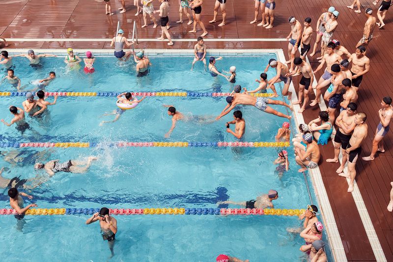 © Filippo Venturi - Koreans in "Munsu" aquatic park, in Pyongyang.