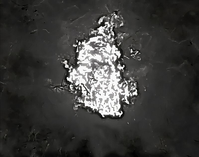 © Filippo Venturi - Frame extracted from video footage of a Ukrainian war drone while hitting a Russian soldier with a bomb.